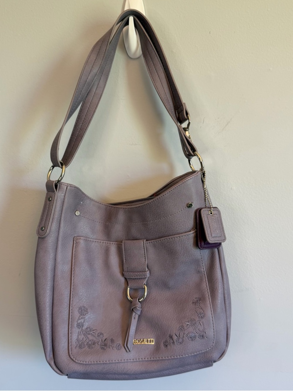 Rosetti Lavender Shoulder Hobo Bag